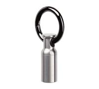 Llavero pastillero, mini pastillero de titanio con llavero, pastilleros impermeables para viajes, camping, viajes, garantía diaria