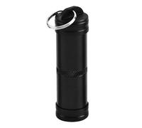 Llavero pastillero, pastillero de aleación de aluminio, pastilleros portátiles para viajes al aire libre y camping