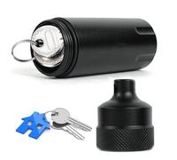 llavero, pastillero, pastillero portátil, pastillero de viaje, resistente al agua, pastillero de aluminio, llavero, soporte para medicamentos, estuche de viaje, portátil