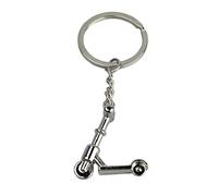 Llavero Patinete Eléctrico 3D - Llaveros de Patinete o Scooter Color Plateado de Ciudad Metálico - Accesorio para amantes de los Patinetes, Deportes, Transportes… - Llavero Unisex para Hombre y Mujer