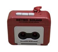 Llavero pequeño con cinta de casete, llavero con colgante de caja de música,Decoración de llavero de cinta de casete pequeña | Llavero decorativo de diseño compacto para mochilas, bolsos,
