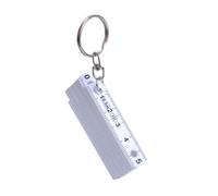 Llavero pequeño con regla plegable de 50 cm, 10 pliegues, para mediciones activas, viajes de mano