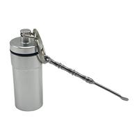 Llavero pequeño de aluminio, organizador de píldoras, contenedor organizador de píldoras, para suplementos de de pescado, joyas, adultos, hombres, mujeres, trabajo diario, viajes, senderismo