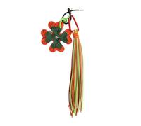 Llavero personalizable con borlas para mujer, fácil de usar, decoración de pana, cuerda trenzada, para todas las bolsas, borlas de pana, llavero, B, Talla única