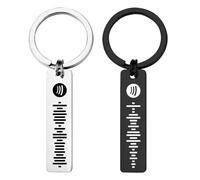 Llavero personalizado con código de Spotify escaneable, canción de código Spotify, llavero personalizado con código Spotify, llavero personalizado, regalo para los amantes de la música, Llavero