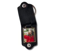 Llavero Personalizado con Foto y Texto - Cuero Original con Foto para Regalo del Día del Padre - Regalo Abuelo - Porta Chaves