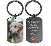 Llavero personalizado con imagen personalizada Foto Doble Cara/Texto+Iconos/Llaveros de chapa de perro Conduce Seguro Regalos para chico Novia