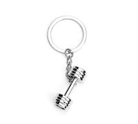 Llavero personalizado con mancuernas plateadas, regalo para mujeres, mamá, novia, buena novia y abuela, regalos de cumpleaños para mujeres, regalo para hija, plata, S