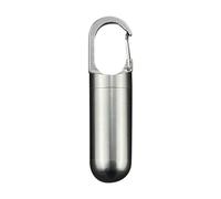 Llavero Personalizado, Llavero de Acero Inoxidable Pastillero para Viajes, Viaje de Negocios, Pastillero Portátil Llavero, Regalo para Mujeres, Hombres, Regalos Personalizados, L