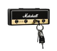 Llavero Pluginz Marshall JackRack - Diseño Original con Licencia de Marshall - Llavero Estilo Amplificador de Guitarra con 4 llaveros Tipo Jack - Organizador de Llaves para Pared