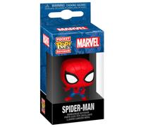 Funko Pop! Keychain: Marvel - New Classics - Spider-Man - Minifigura de Vinilo Coleccionable Llavero Original - Relleno de Calcetines - Idea de Regalo- Mercancia Oficial