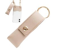 Llavero Portabrillos de Labios | Protectora Antiarrugas De PU | Organizador de Maquillaje Estuche para Lápiz Labial,para Mujeres Niñas Escuela Bolso Mochila Camping Cumpleaños