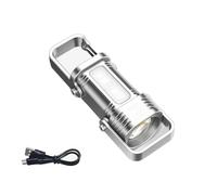 Llavero portátil con luz LED de trabajo para exteriores, linternas recargables para camping, pesca, caminar, fácil de llevar, llavero, linternas, colgantes, llavero, suministros de camping