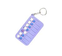 Llavero portátil con tabla de tareas, llavero de calendario diario, cadena de coche, plan, llavero, lista de verificación, llavero, tabla de tareas, llaveros, planificador, anillos de coche para niños