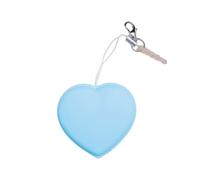 Llavero portátil para limpiar la pantalla para usuarios de teléfonos, dije limpiador de corazón azul con correa y cierre de langosta para pantalla, gafas y cuidado de lentes, limpiador de teléfono