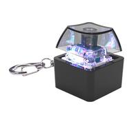 Llavero probador de teclas mecánicas de 1 tecla con iluminación LED para reducción del estrés y relajación para el hogar u oficina