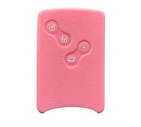 Llavero Protección Cubierta Llave 4 Botones Funda De Silicona para Renault para Megan 3 para Laguna para Fluence para NEMA para Clio 4 para Captur(Pink)
