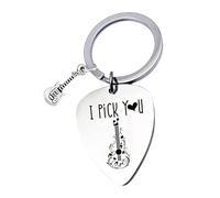 Llavero Púa Guitarra Estandar Compacta Ligera Mini Portatil Púa Para Tocar | Te Elijo Llavero Colgante Charm Bolso Mujeres Jóvenes Hombres Guitarristas Amantes Guitarra Música Accesorio Concierto