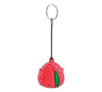 Llavero, pulsera de llavero, bonito llavero, llavero de coche, mini cortaúñas plegables de dibujos animados, cortador de uñas creativo de fresa, panda, tigre, cortaúñas y uñas de los pies de acero ino