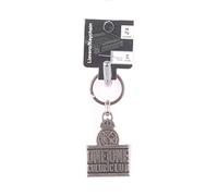 Llavero Real Madrid de Metal Gris con Motivo Grabado - Producto Oficial