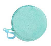 Llavero redondo con forma de cartera circular, llavero para cambios, llaves, bolsa de almacenamiento, adorno para mujeres y niñas, bonita bolsa de llaves, Lago Verde