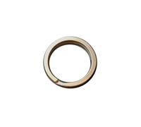 Llavero redondo plano para organización de llaves de coche en casa, llaveros para llavero, llaves de coche, anillo de placa de perro, manualidades, plateado, Silver, Φ25mm