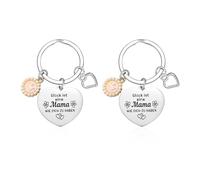 Llavero Regalo 2 Piezas, Regalo para Tía, Llavero Mejor Tía del Mundo, Llavero Regalo Agradecimiento, Llavero Acero Inoxidable