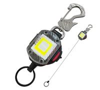 Llavero Retráctil, Cordón Para Linterna De Seguridad LED Para Acampar, Cordón Retráctil Para Llaves, Para Acampar, Modos De Flash Constante Y SOS, Junto Con Una Concentración, Mochila Escolar, Bolso,