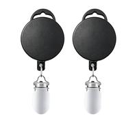 Llavero retráctil, portátil, antideslizante, resistente, clip de insignia de trabajo, retráctil, para el hogar, interior, exterior, caravana, baño, oficina, escuela, enfermeras, estudiantes