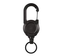 Llavero retráctil resistente con mosquetón de carcasa fuerte, soporte retráctil para insignia, cuerda de alambre de acero, llavero extensible, llavero de cuerda de alambre, llaveros resistentes