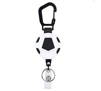 Llavero retráctil resistente y retráctil, resistente para llavero, soporte para tarjetas de identificación, llavero de cuerda de alambre, llavero retráctil, llavero resistente