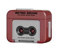 Llavero retro con grabadora de cinta, regalo, mini de música funcional accesorio diario encantador decoración colgante de diseño vintage para teléfonos móviles, llaves de coche, mochilas y bolsos