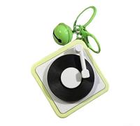 Llavero retro para mini grabadora de voz, reproductor de música portátil, diseño de cassette, graba mensajes, regalo de cumpleaños, azul (C)
