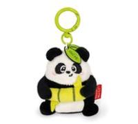 Legami - Llavero Super Soft Panda - Peluche con mensaje grabado y mosquetón de zinc, 7 x 11 cm, negro