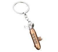 Llavero submarino - Llavero de modelo submarino vintage 3D | Llavero de metal Śubmarine, llavero colgante 3D para hombres y mujeres, decoración de colgante, regalo novedoso para cumpleaños