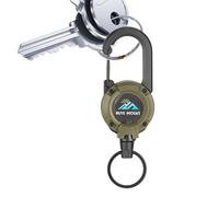 Llavero Telescópico, Carabinador Retráctil, Llavero Telescópico Retráctil, Hebilla Elástica Fácil De Tirar De La Cuerda De Bucle De Anti-pérdida Fácil De Tirar Para Viajar Y Caminar Por Plei