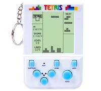 Llavero Tetris de mano Arcade Game - Mini consola retro con licencia oficial con pantalla LCD, sonidos y 2 modos de juego - Juguete de rompecabezas clásico portátil, regalo de viaje, jugador retro