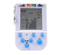 Llavero Tetris de mano Arcade - Mini juego portátil retro de Tetris para niños y adultos. Juego tradicional con 15 niveles de juego retro, incluyendo el juego original de Tetris y sonidos.