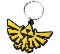 Llavero The Legend of Zelda Trifuerza de Goma | Ideal para Llaves y Mochila | Nintendo Retro Gaming | Anilla Metálica | Producto Oficial | Regalo Gamer
