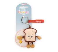 NICI Llavero Tostada Love de 7 cm, color marrón, acompañante fiel para mochila o bolso, para niños y personas adultas, 61804