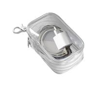 Llavero transparente - Bolso pequeño con llavero | Moneda pequeña | Bolsa de cable de carga | Bolsa transparente | Bolsas de almacenamiento | Bolsa pequeña para organizar accesorios electrónicos,