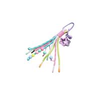 Llavero trenzado de cuerda con diseño de naturaleza, ABS, mosquetón, colgante para bolsos, accesorios modernos para bolsos, práctico llavero tejido para bolsas, d, One Size