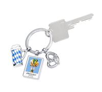 Llavero Troika Oktoberfest™ 2025 con diseño anual oficial de Wiesn™ 2025 Llavero Oktoberfest con anilla de metal fundido, acabado brillante - Colección Oktoberfest™ 2025