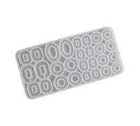 Llavero único de silicona con múltiples anillos, fácil de usar y limpiar, adecuado para manualidades de moldes de joyería de silicona