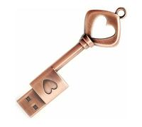 Llavero USB con forma de corazón, regalo creativo para memoria USB con forma de corazón, chip de clase A para una transmisión de datos rápida y