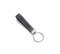 Llavero Viceroy en Acero y Piel Negra. 75123L01010