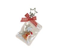 Llavero vintage de hombre de jengibre estilo retro navideño (1 unidad)
