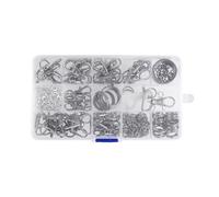 Llaveros con cadena y anillos de salto para llavero, colgante, accesorios de joyería, anillos de varios tamaños, resistentes