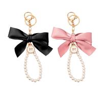 Llaveros con Cuentas De Lazo, Llaveros Bonitos, Llaveros De Coche, Dijes para Bolso, Coles Decorativos para Mujer, 2 Uds.