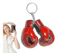 Llaveros con encanto en forma de guantes de boxeo - Llaveros de boxeo 2D de acrílico con encanto de bolsa - Decoración exquisita para accesorios de coche y mochila de fitness - Para adolescentes